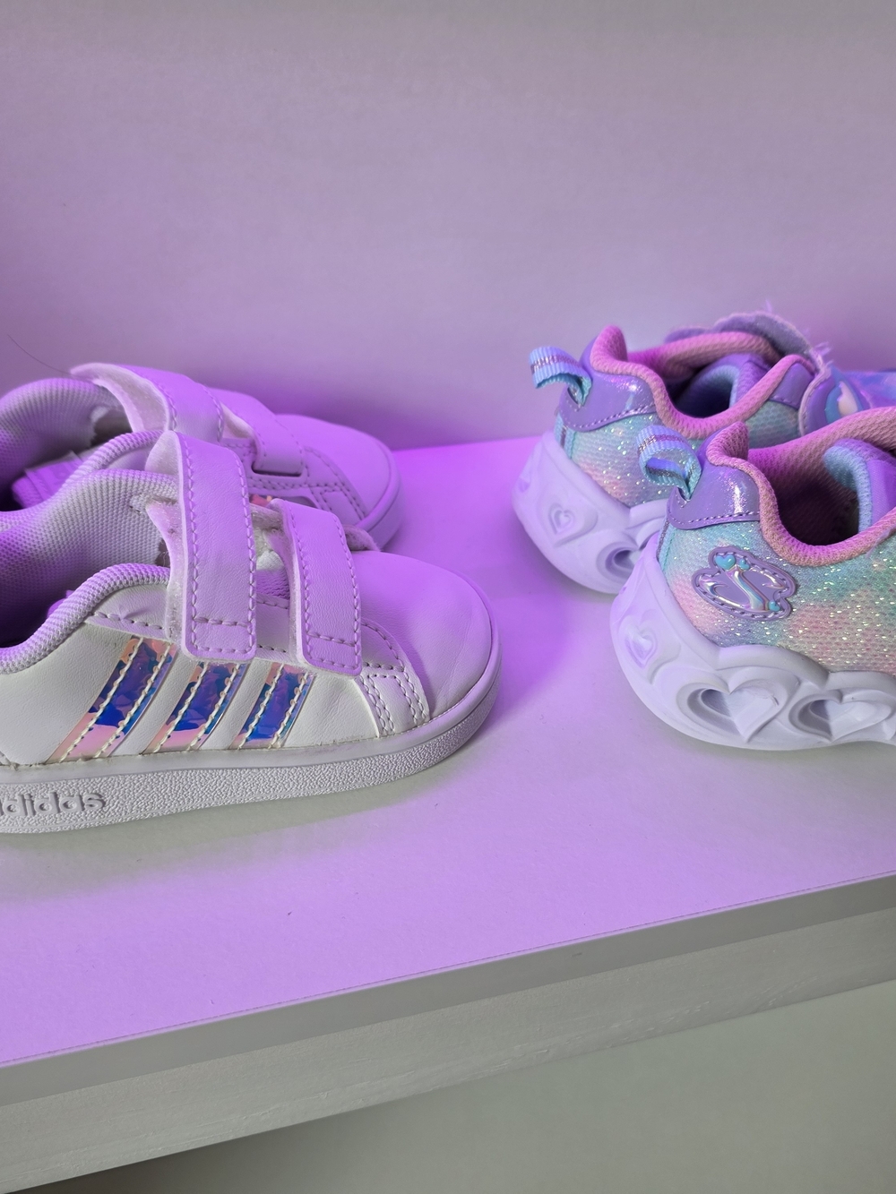 🩷Toddler girl's Adidas and Sketchers Sneakers  size 5t